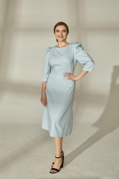 Платье с рукавами буфами