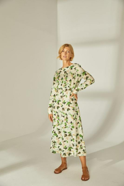 Платье с цветочным принтом