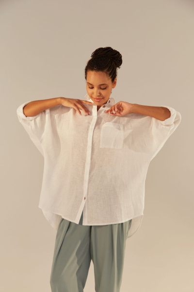 Oversize-рубашка изо льна