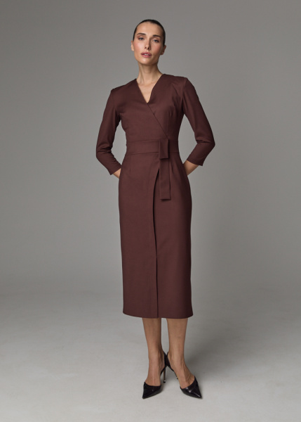 Платье с имитацией запаха  Платье с имитацией запаха