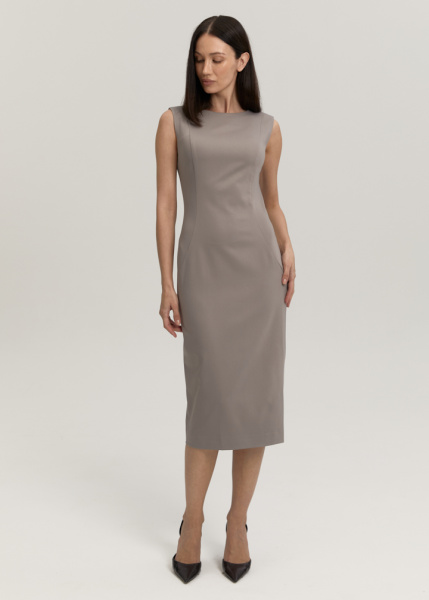 Платье футляр без рукавов 